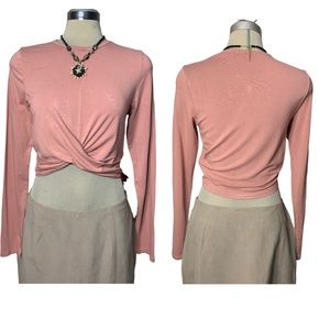 H&M Pink Long Sleeves Top Size M